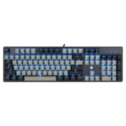 黑峡谷（Hyeku）GK715s 104键有线机械键盘 电竞游戏吃鸡键盘 PBT键帽 全键无冲 灰黑色凯华插拔白轴
