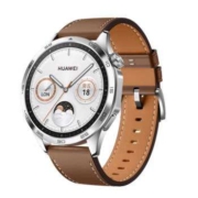再降价、20点开始、PLUS会员：HUAWEI 华为  WATCH GT 4 46mm 山茶棕 棕色真皮表带
