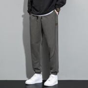 JEANSWEST 真维斯 户外运动运动裤子春秋季男休闲卫裤束脚修身百搭长裤 深灰 3XL（体重150-170斤）