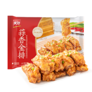 新客礼金：美好 空气炸锅半成品 蒜香金排 500g 猪肋排半成品*4件