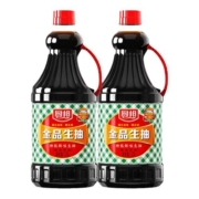 厨邦金品生抽1.25L*2瓶炒菜蒸鱼酱油豉油家用红烧鲜味生抽