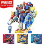 有券的上：BLOKS 布鲁可积木 交通工具系列 布鲁可战队合体机器人（拼搭款）