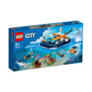 LEGO 乐高 积木男孩玩具城市系列60377潜水探险船儿童积木