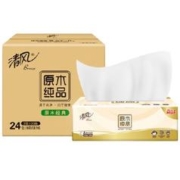 Breeze 清风 原木纯品抽纸3层100抽24包