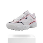 FILA 斐乐 美国直邮Fila斐乐简约时尚休闲男子运动鞋白色防滑舒适年末老爹鞋