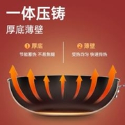炊大皇 炒锅不粘锅家用平底锅电磁炉燃气灶专用煤气灶适用炒菜锅具