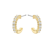 施华洛世奇（SWAROVSKI）【品牌官方直售】施华洛世奇 MINI HOOP 耳饰 镀金色 5022451