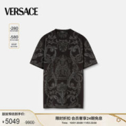 VERSACE 范思哲 男士Barocco提花T恤圆领图案短袖