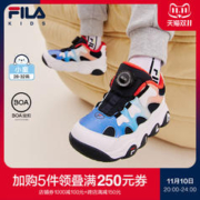 FILA 斐乐 童鞋儿童休闲鞋2023秋冬新款小童男女童加绒运动鞋篮球鞋