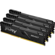 金士顿 (Kingston) FURY 128GB(32G×4)套装 DDR4 3600 台式机内存条 Beast野兽系列 骇客神条
