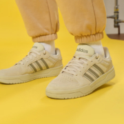 双11预告、10日20点开始：adidas阿迪达斯官方ENTRAP男女休闲运动板鞋少年感复古篮球鞋 浅芥末绿/深绿 41(255mm)