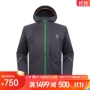 HAGLÖFS 火柴棍 HAGLOFS冲锋衣男户外防风连帽保暖单层夹克602501 2AT L 180/104