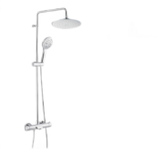 PLUS会员：MOEN 摩恩 Carefree系列 恒温淋浴花洒套装 固定杆+200mm ABS圆顶喷
