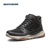 斯凯奇（Skechers）Skechers男鞋时尚高帮绑带鞋舒适工装休闲鞋65731 黑色 39.5