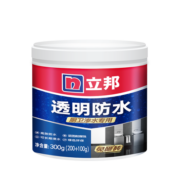 立邦透明防水胶免砸砖防水涂料卫生间厨房防水补漏材料透明堵漏胶300g