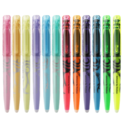 百乐（PILOT） 可擦荧光笔SW-FL彩色绘图绘画笔学生摩磨擦荧光记号笔 浅色系6色套装 0.4mm