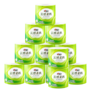 PLUS会员、概率券、需首购：心相印 云感柔肤卷纸 4层110g*12卷