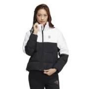 adidas NEO 立领时尚防风休闲运动保暖女式羽绒服