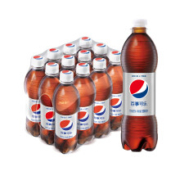 概率券：百事可乐 Pepsi 轻怡 无糖零卡汽水 碳酸饮料整箱装 500ml*12瓶*3件