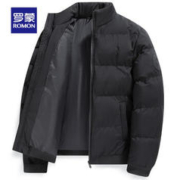 ROMON 罗蒙 男士立领棉服 黑色