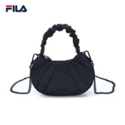 FILA 斐乐 云朵包女斜挎包2023夏季新款褶皱设计潮流手提包
