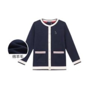 HAZZYS 哈吉斯 女童针织开衫毛衣