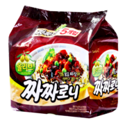 韩国炸酱面进口速食方便面三养炸酱面干拌面泡面拉面140g*5包组合 宿舍