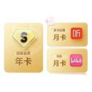 百度网盘 超级会员12个月SVIP年卡+喜马拉雅月卡+B站月卡 填写手机号
