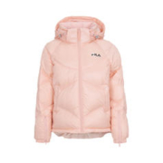 FILA 斐乐 女装时尚百搭连帽羽绒服女保暖舒适运动休闲外套女式宽松羽绒服