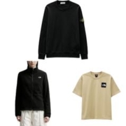 10日20点：STONE ISLAND 石头岛 罗盘袖章卫衣+北面摇粒绒夹克+北面T恤