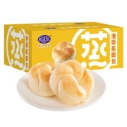 港荣蒸面包 手撕奶黄味460g+紫薯460g共920g 蒸蛋糕