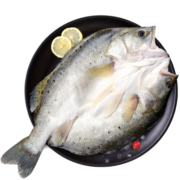 钓鱼记开背海鲈鱼500g-650g（去鳃去鳞去内脏）冷冻 生鲜 鱼类 海鲜水产