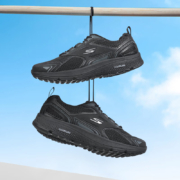 京东百亿补贴:斯凯奇（Skechers）男鞋秋冬运动鞋软底休闲鞋网面跑步鞋 【全黑】轻便款 41