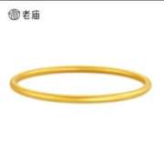 京东PLUS：老庙黄金 古法实心手镯 约16.9g JD-22ZJS0102