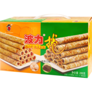 波力海苔 波力卷 鸡蛋海苔味双拼蛋卷  休闲零食  早餐饼干288克 下午茶