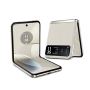 摩托罗拉moto razr 40 漂亮实力派 自由悬停随心拍 大电池续航 类zflip5G折叠屏手机 12GB+256GB皎月白