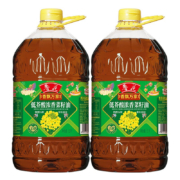 Luhua 鲁花 香飘万家低芥酸浓香菜籽油 5L*2桶