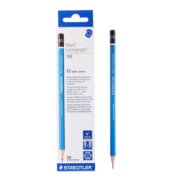 德国施德楼（STAEDTLER）素描铅笔100蓝杆专业绘图绘画学生速写工具-5H（12支装）