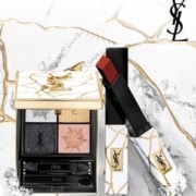 YVES SAINT LAURENT 节日限定彩妆套装 凌厉摩登眼影盘#910夏乐宫星夜+极境冰川小金条#1966