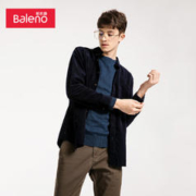 Baleno 班尼路 100%纯棉灯芯绒长袖棉质翻领衬衣