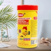 易萌 热带鱼饲料孔雀鱼斑马鱼灯科鱼通用鱼粮小型观赏鱼专用粮 热带鱼颗粒粮100g