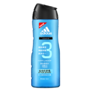 PLUS会员：adidas 阿迪达斯 男士洗护二合一运动后舒缓香波沐浴露400ml