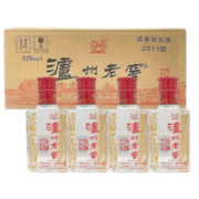 泸州老窖 六年窖头曲52度125ml*24瓶白酒整箱装小酒小瓶 整箱装