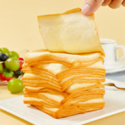 88VIP会员：bi bi zan 比比赞 牛乳千层吐司80g营养面包早餐蛋糕点心休闲零食品小吃