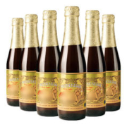 Lindemans 林德曼 桃子 精酿果啤 啤酒 250ml*6瓶 比利时进口