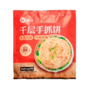惠寻 京东自有品牌  台湾千层手抓饼1000g*2袋装 20片营养早餐煎饼