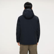 HLA 海澜之家 连帽纯色秋冬羽绒服保暖微弹简约休闲白鸭绒外套男