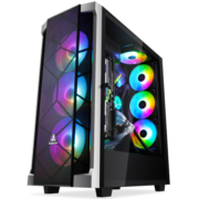 鑫谷（Segotep）开元T1黑色全塔大机箱（ATX3.0显卡垂直安装/360水冷位/E-ATX主板位/多硬盘位/TypeC传输口）