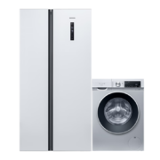 新预售、PLUS会员：SIEMENS 西门子 冰洗套装 502L超薄嵌入式冰箱+10KG智能精准除渍洗衣机 KA50NE20TI+WG52A108AW