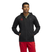 adidas 阿迪达斯 外套男 ROSE FLE FZ罗斯篮球运动服加绒连帽夹克